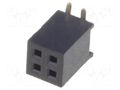 Connector: pin strips; socket; female; PIN: 4; straight; 1A; SMT CONNFLY DS1065-05-2X2S8BS
