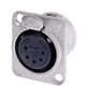 SOCKET, XLR, PANEL, UNIFIED, 5POLE NC5FD-L-1
