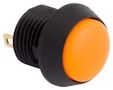 PB SWITCH, SPST-NO, 0.1A, 24VDC, ORANGE FL13NO