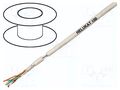 Wire; HELUKAT® 100,U/UTP; 4x2x26AWG; 5e; stranded; Cu; grey; 100m HELUKABEL HELUKAT100-UTP-FP