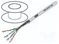 Wire; HELUKAT® 200,SF/UTP; 4x2x26AWG; 5e; stranded; Cu; grey; 100m HELUKABEL HELUKAT200-SFTP-FF