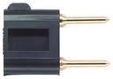 SHORTING BAR PIN TIP PLUG, 3KV, 5A, BLK 3452-0