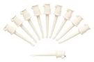 TEST CLIP, 1POSITION, WHITE, PK10 3925-9