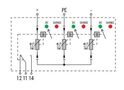 Ограничитель перенапряжения, низковольтный, с дистанционным контактом VPU PV I+II 3 R 1000 2530620000 4050118540833