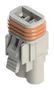 RCPT HOUSING, 2POS, PBT, WHITE 572-002-000-200