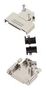 D-SUB HOOD, 45DEG, DD, ZINC ALLOY D45ZK50-K