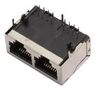 MOD JACK, SHIELDED, RJ45, 8P8C, 2PORT 3012S-02(4.57)