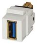 KEYSTONE COUPLER, USB 3.0 A, RCPT, WHITE KCUAA311WH