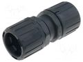 Connector; polyamide; HelaGuard; -50÷135°C; IP66; black; UL94V-2 HELLERMANNTYTON HG34-HG34