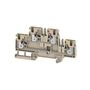 Multi-tier modular terminal, PUSH IN, 4 mm², 800 V, 32 A, Number of levels: 2, dark beige, orange Weidmuller 2539980000 04050118551853