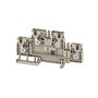 Multi-tier modular terminal, PUSH IN, 4 mm², 800 V, 32 A, Number of levels: 2, dark beige, orange Weidmuller 2540020000