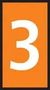 WIRE MARKER, SNAP ON, NYLON 6.6, ORANGE 561-01633