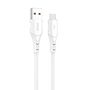 USB to Micro USB cable VFAN Colorful X12, 3A, 1m (white), Vipfan X12MK
