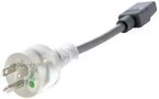 POWER CORD, NEMA 5-15P/IEC C13, 4.6M 17966-8-S15