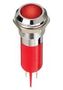 LED INDICATOR, PANEL, 12MM, RED, 220V Q12P1CXXHR220E