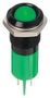 LED INDICATOR, PANEL, 14MM, GREEN, 12V Q14P1BXXHG12E