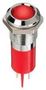 LED INDICATOR, PANEL, 14MM, RED, 12V Q14P1CXXR12