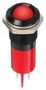 LED INDICATOR, PANEL, 14MM, RED, 12V Q14P1BXXHR12E
