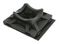 CABLE TIE MOUNT, ADHESIVE, BLACK/NYL 6.6 FTH-5A-RT-UVB-M