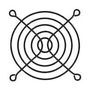WIRE FORM FAN GUARD, 80MM, STEEL 08172-02