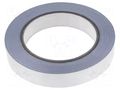 Tape: shielding; W: 19mm; L: 33m; Thk: 0.088mm; acrylic conductive H-OLD HOLD-CAL-19MM-33M