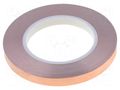 Tape: electrically conductive; W: 12mm; L: 33m; Thk: 0.075mm; copper H-OLD HOLD-SCUT-12MM-33M
