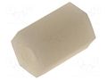 Screwed spacer sleeve; hexagonal; polyamide; M3; 8mm FIX&FASTEN HP-8