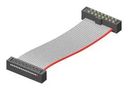 CORD ASSY, 8P IDC RCPT-FREE END, 228.6MM TCSD-04-S-09.00-01-F-N