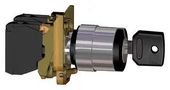 KEY OPERATED SWITCH, SPST-NO, 6A, 120VAC XB4BG21