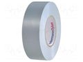 Tape: electrical insulating; W: 19mm; L: 20m; Thk: 0.18mm; grey; 300% HELLERMANNTYTON HTAPE-FLEX-19GY