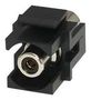 RCA KEYSTONE COUPLER, RECEPTACLE, BLK KRCABKBK