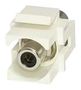RCA KEYSTONE COUPLER, RECEPTACLE, WHT KRCABKWH