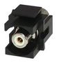 RCA KEYSTONE COUPLER, RECEPTACLE, BLK KRCAWHBK