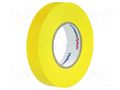 Tape: electrical insulating; W: 15mm; L: 10m; Thk: 0.15mm; yellow HELLERMANNTYTON HTAPE-FLX-15YE