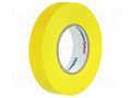 Tape: electrical insulating; W: 15mm; L: 10m; Thk: 0.15mm; yellow HELLERMANNTYTON HTAPE-FLX-15YE