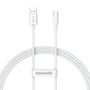 Baseus Superior Series Cable USB to USB-C, 65W, PD, 1m (white), Baseus CAYS000902