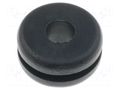 Grommet; Ømount.hole: 8mm; Øhole: 5mm; PVC; black; -30÷60°C; UL94V-2 HELLERMANNTYTON HV1216