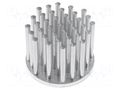 Heatsink; LED; Ø: 40mm; H: 30mm; 9.77K/W FISCHER ELEKTRONIK ICKSR40X30