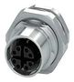 SENSOR CONNECTOR, M12, RCPT, 8POS 1424177