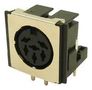 SCREENED DIN CONN, RECEPTACLE, 6POS, PCB FM6726