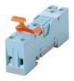 RELAY SOCKET, DIN RAIL, 1-POLE S-10
