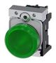 PILOT LIGHT, 22MM, GREEN, 230VAC 3SU1156-6AA40-1AA0