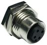 SENSOR CONNECTOR, M12, RCPT, 4POS M12A-04PFFP-SF8001