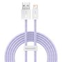 USB cable for Lightning Baseus Dynamic 2 Series, 2.4A, 2m (purple), Baseus CALD040105