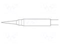 Tip; conical; 0.1mm JBC TOOLS JBC-C105101