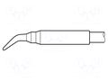 Tip; bent conical; 0.3mm JBC TOOLS JBC-C105105