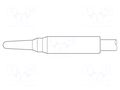 Tip; conical; 0.8mm JBC TOOLS JBC-C105107