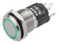PB SWITCH, ILLUM, SPDT, 5A, 250VAC, GRN 82-4151.2134
