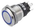 PB SWITCH, ILLUM, SPDT, 5A, 250VAC, BLUE 82-5151.2124
