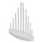 LED candlestick, white, 24.5 cm, 3x AA, indoor, warm white, timer, EMOS DCAW01 8592920093221